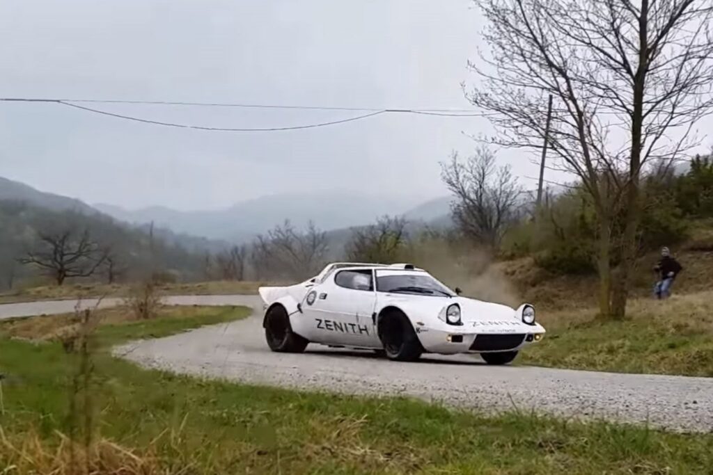 Lancia Stratos historic rally test