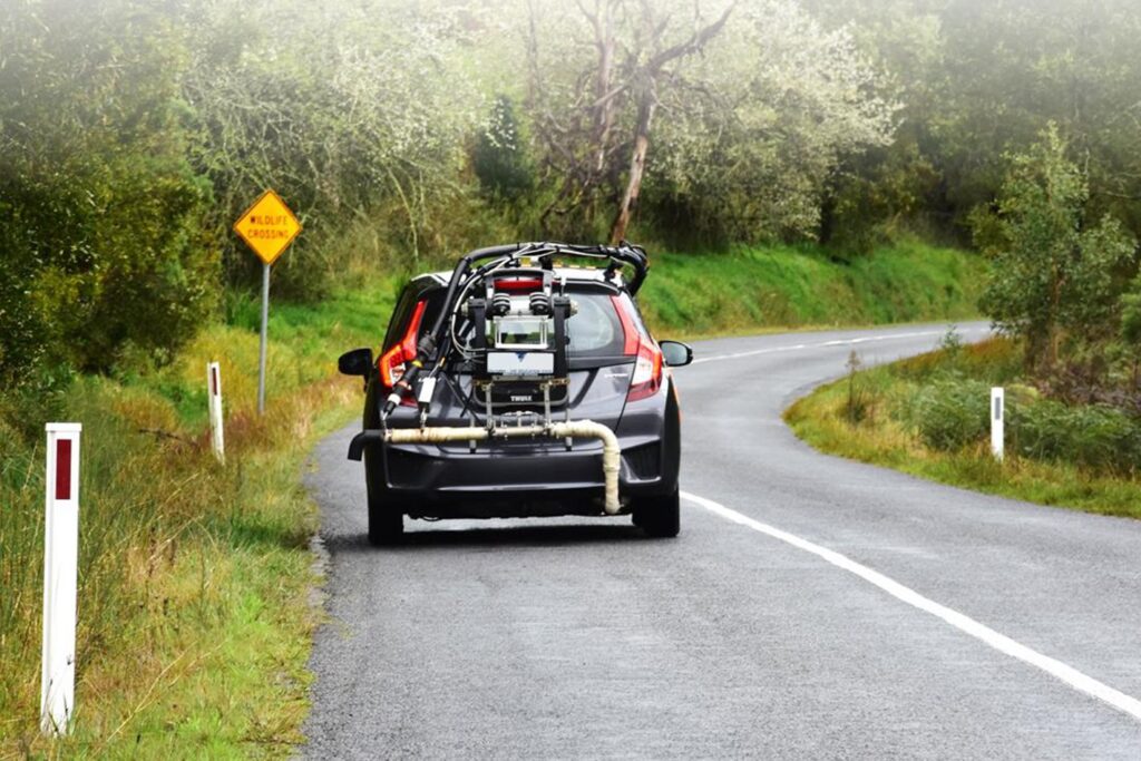 cars being emissions tested
