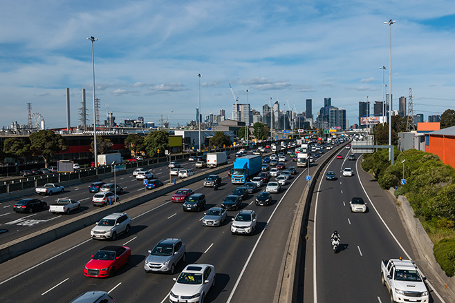 Traffic on Freeway