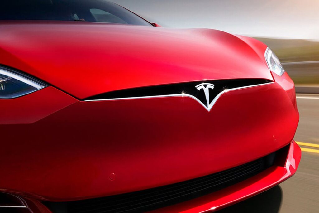 2017 A Tesla Model S yesterday