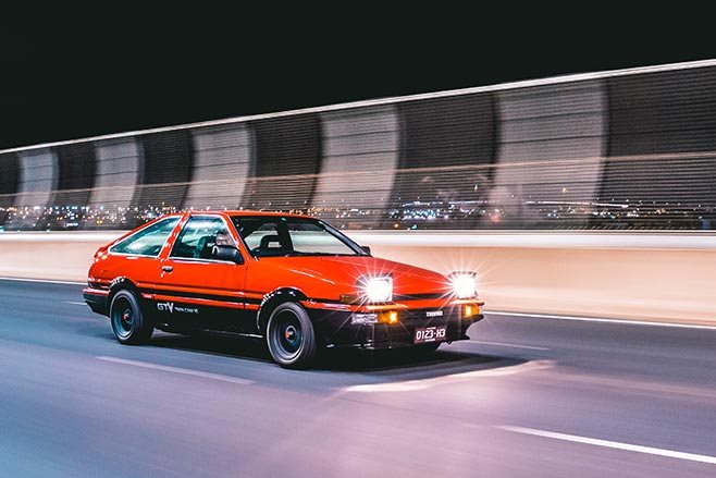 Toyota AE86 Trueno GTV Apex blood panda