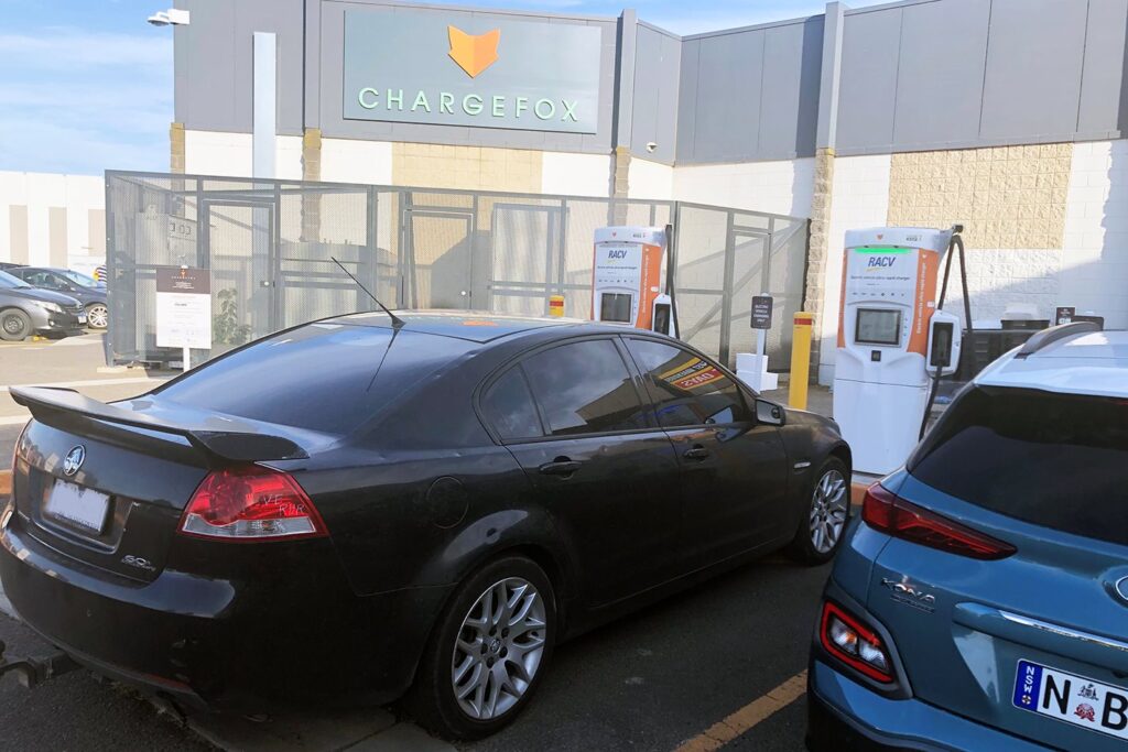 ice-ing at EV charger