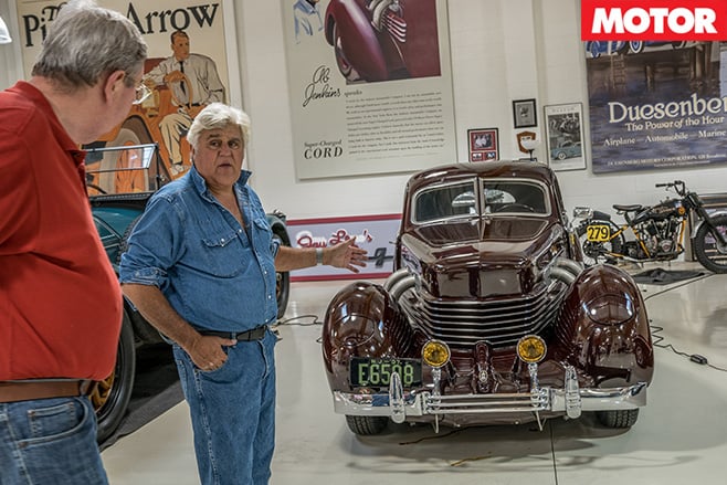 Jay Leno and Georg Kacher