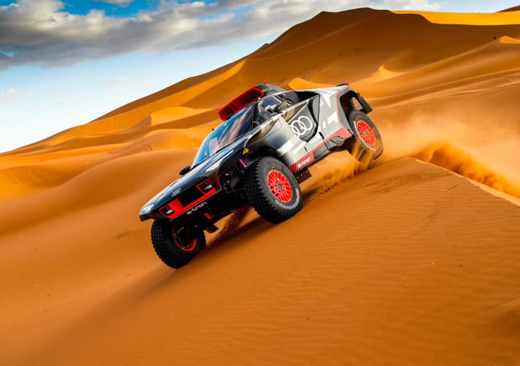 Audi RS Q E-Tron Morocco test