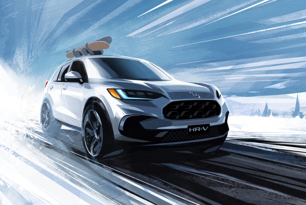 2023 Honda HR-V Teaser sketch US front