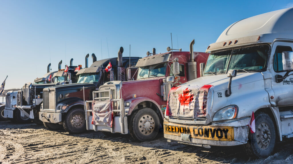 Canadian freedom convoy protest. | Photo: aetb - stock.adobe.com