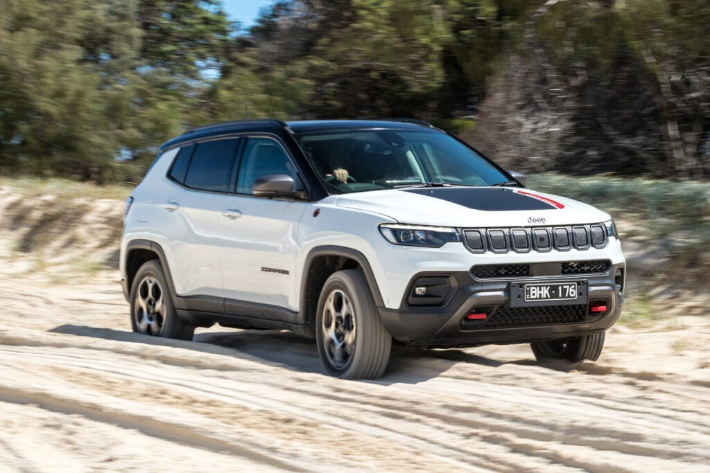 2022 Jeep Compass Trailhawk Bright White Australia MWilliams