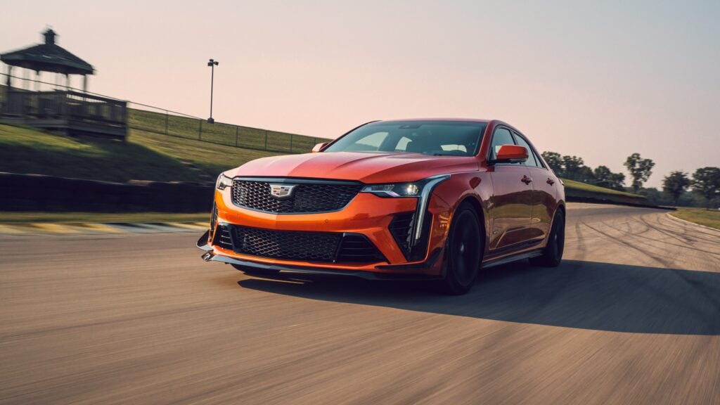 2022 Cadillac CT4-V Blackwing Blaze Orange Metallic US-spec