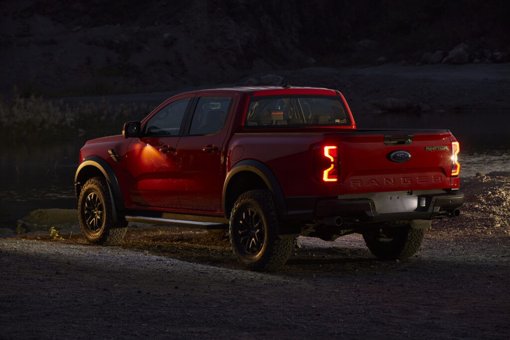 2022 Ford Ranger Raptor red