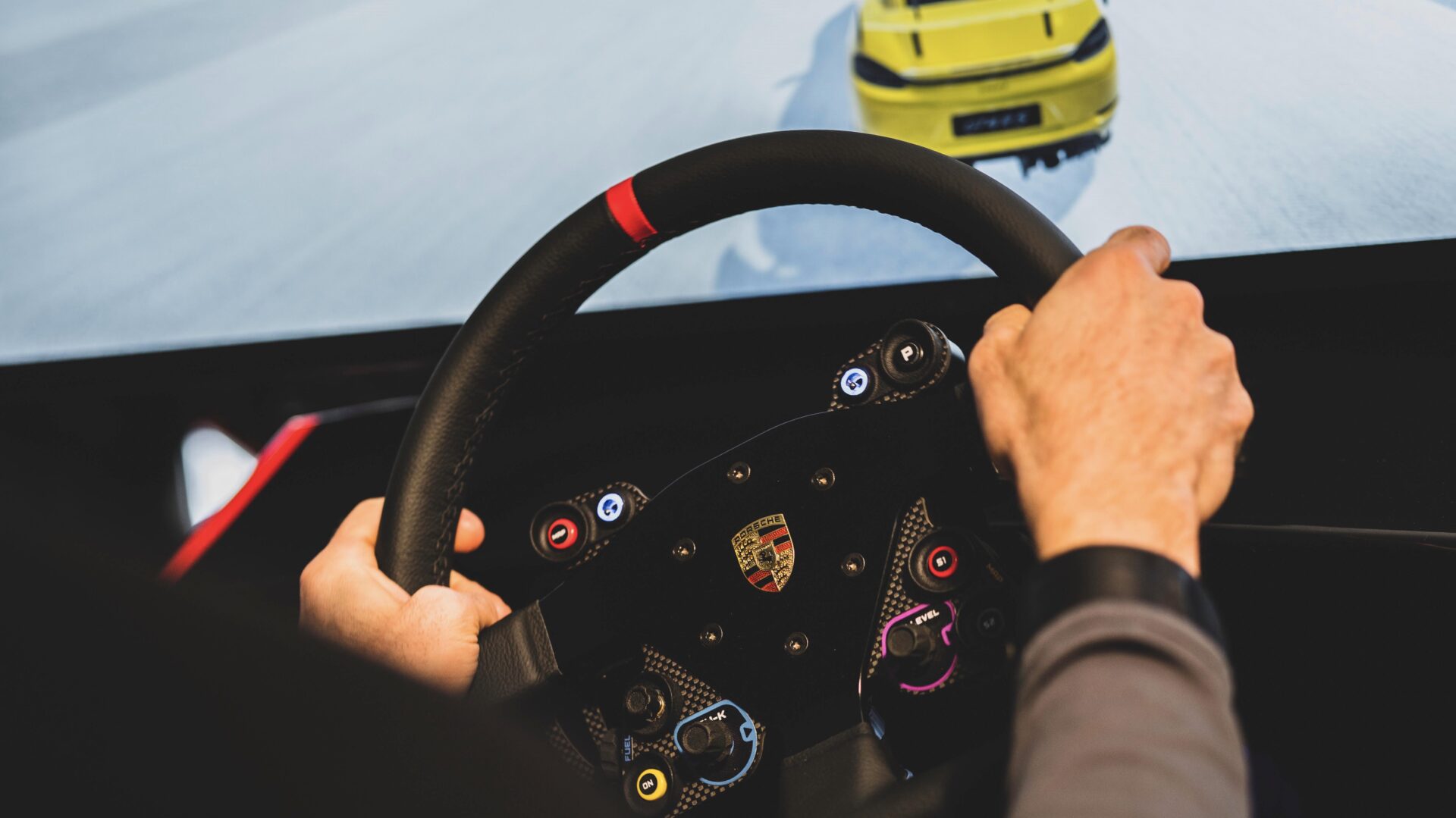 Porsche driving simulator app made with Way Ahead Technologies