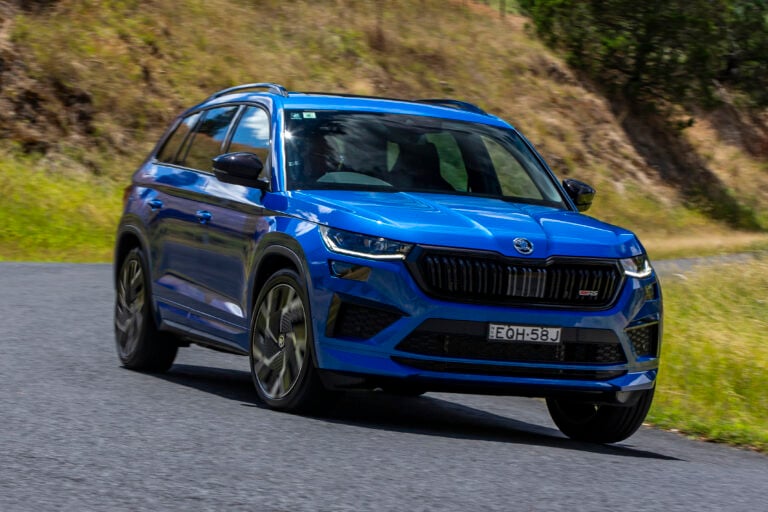 2022 Skoda Kodiaq RS Race Blue Metallic Australia