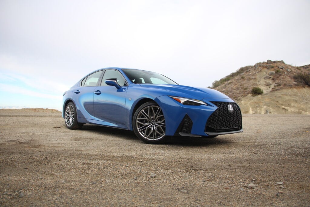 2022 Lexus IS 500 F Sport Performance Ultrasonic Blue Mica US-spec