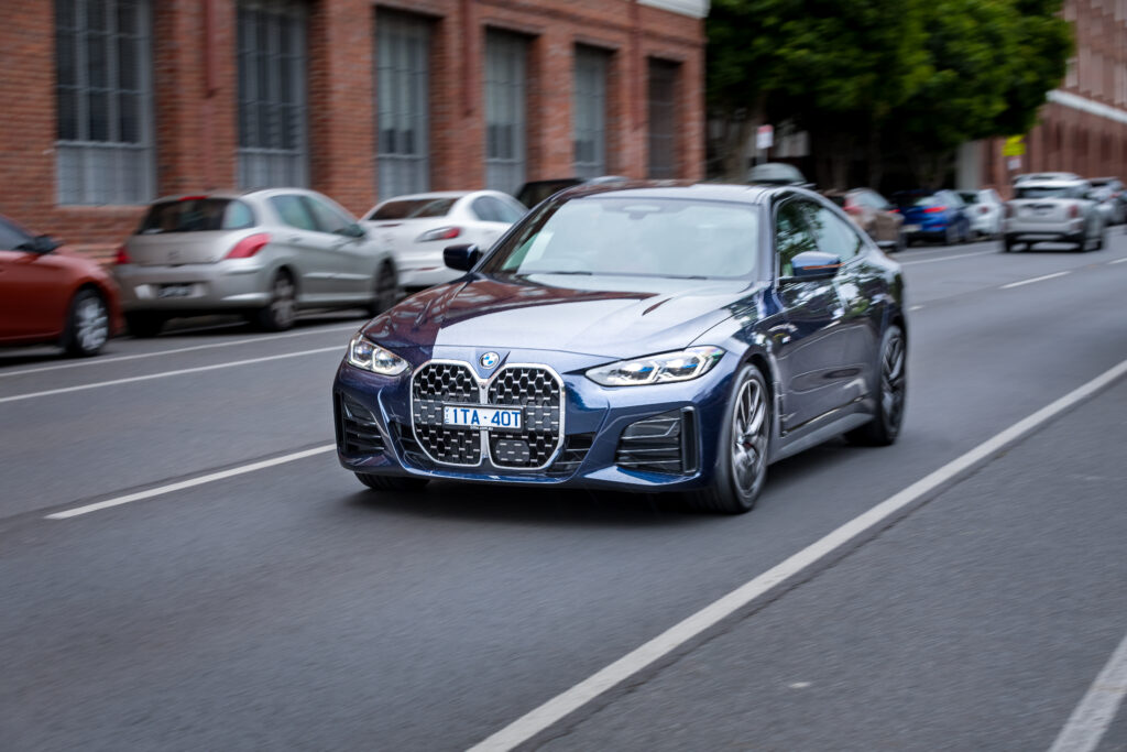 2022 BMW 430i Gran Coupe M Sport Tanzanite Blue metallic Australia MWilliams