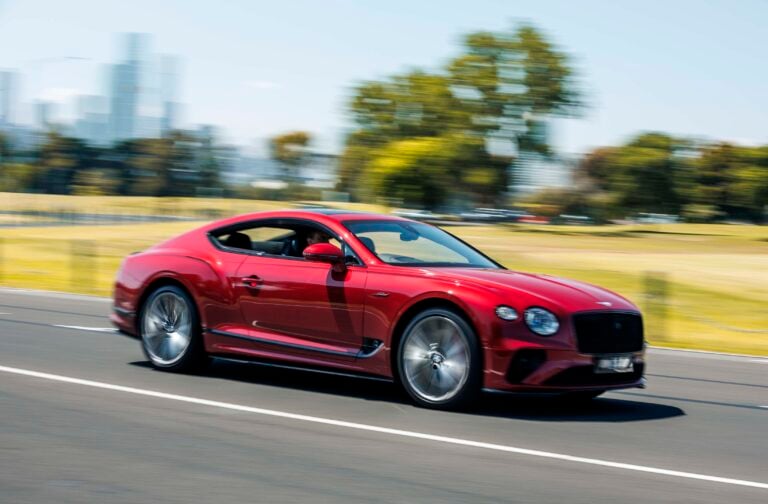 bentley continental coupe red