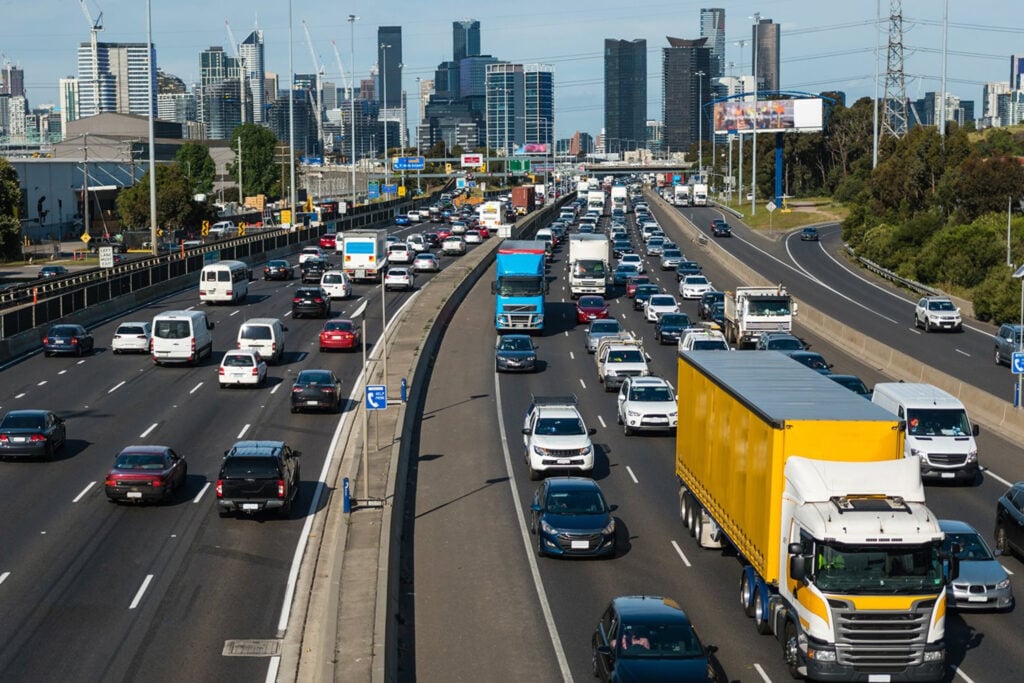 traffic on freeway