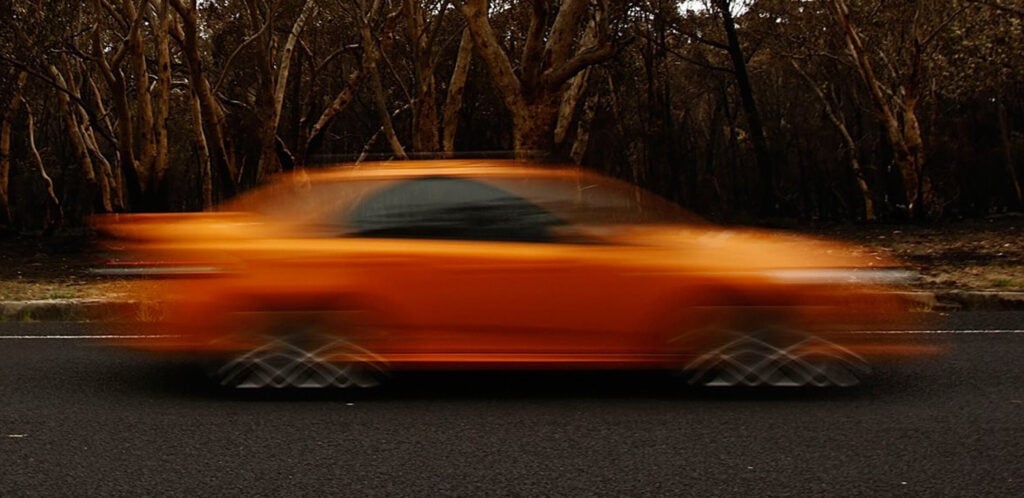 Speeding on public road