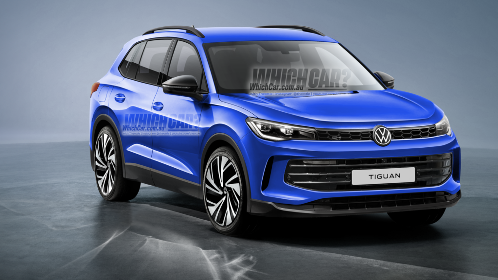 New 2024 VW Tiguan R-Line, imagined by Theottle | © Wheels Media
