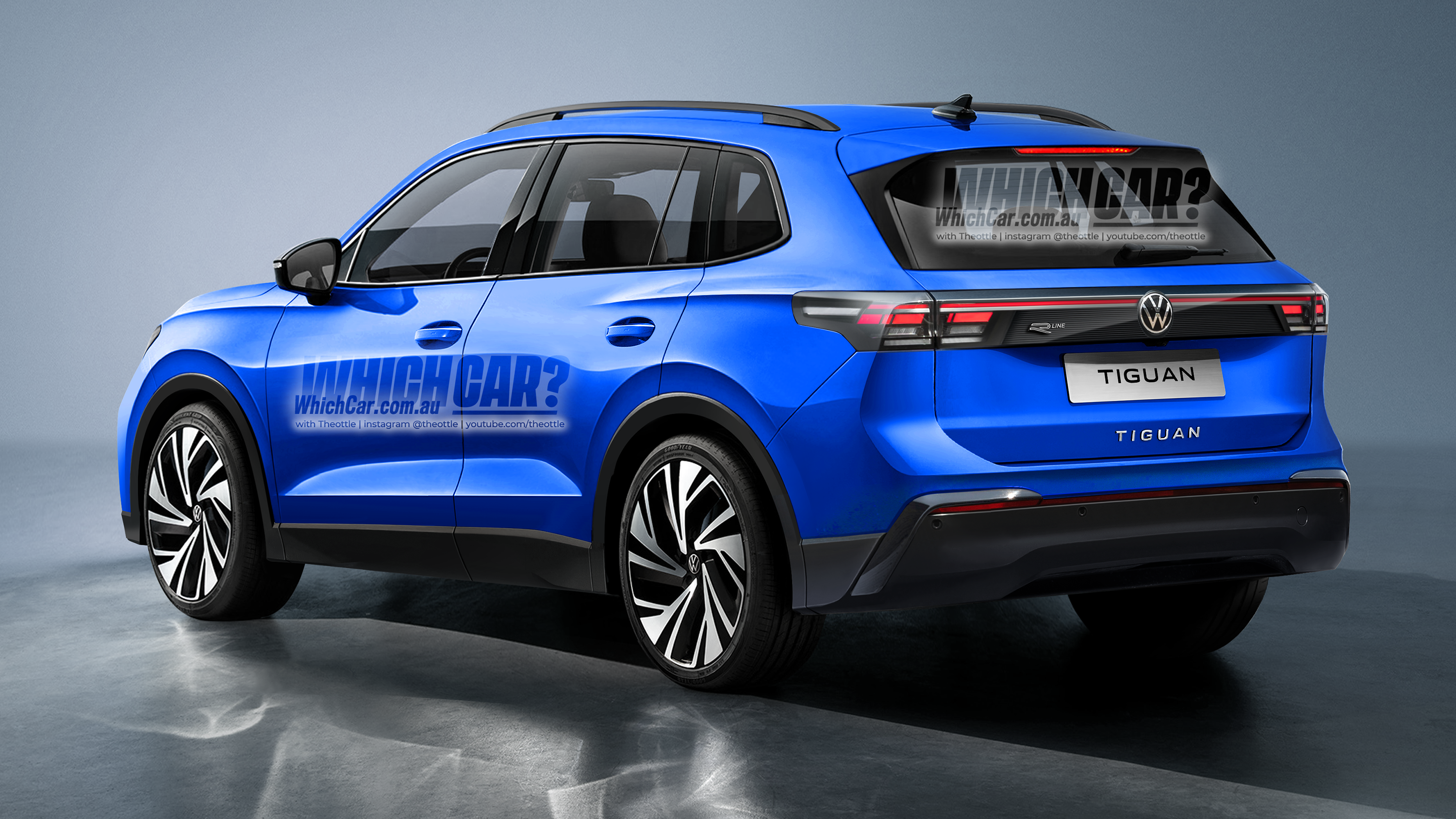 New 2024 VW Tiguan R-Line, imagined by Theottle | © Wheels Media