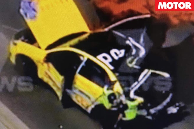 VicPol xr8 sprint crashed