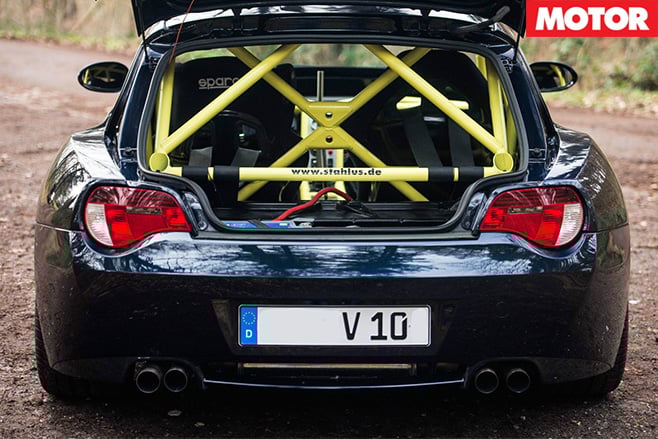 BMW Z4 with a Dodge Viper V10 heart rear