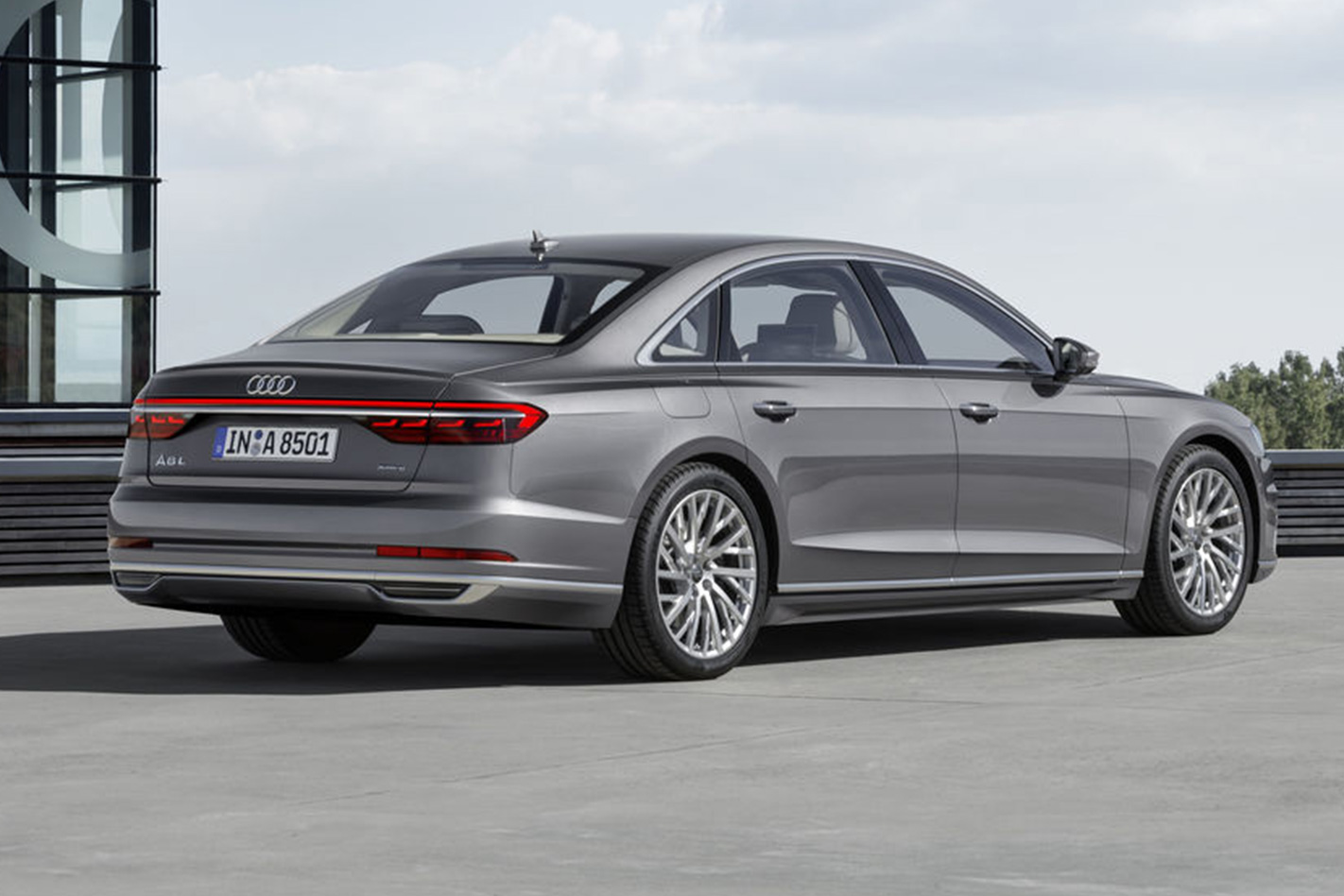 2018 Audi A8 rear