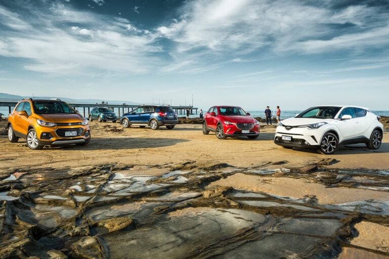 Toyota C-HR vs Peugeot 2008 vs Suzuki S-Cross vs Mazda CX-3 vs Holden Trax - SUV Shootout