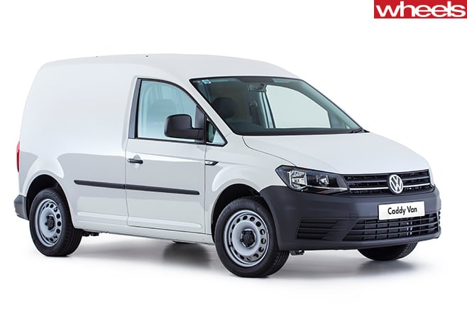 VW-Caddy -front -white