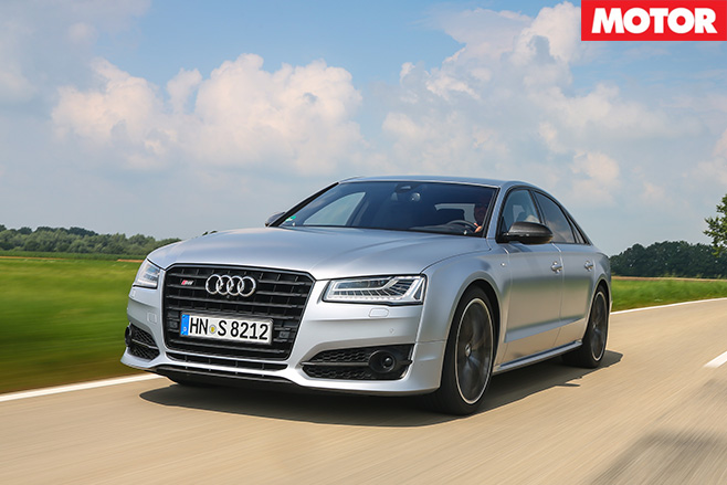 Audi S8 driving
