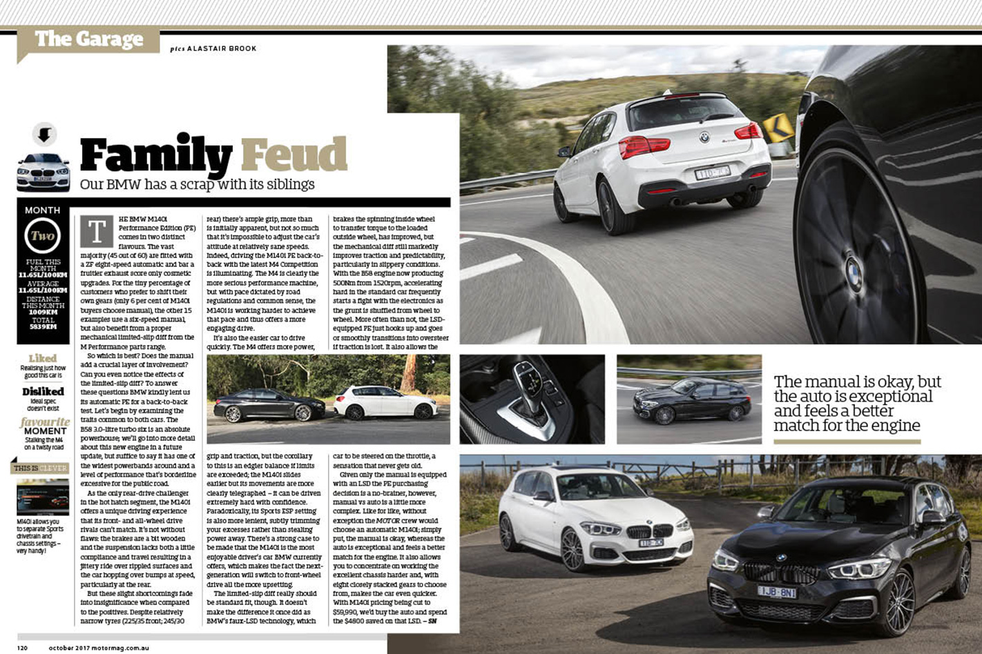 BMW m140i MOTOR October issue