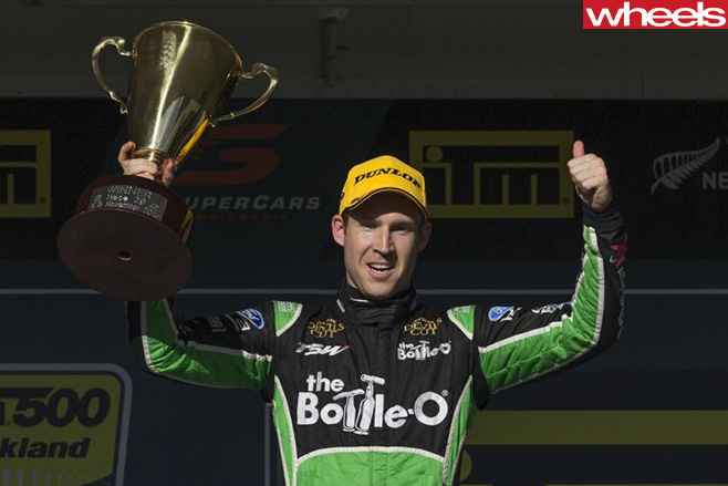Prodrive -driver -David -Reynolds -celebrating