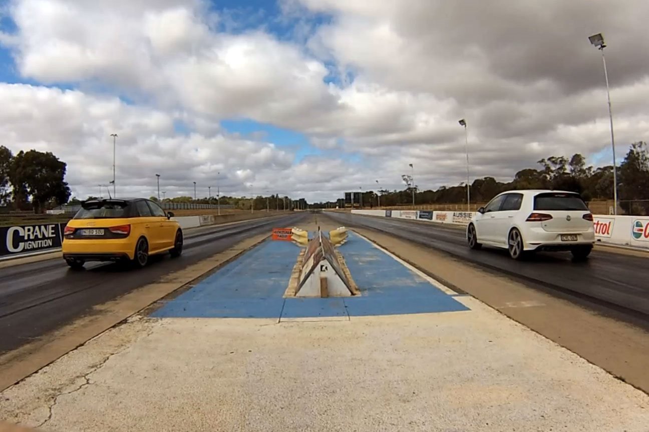 Hot hatch drag race