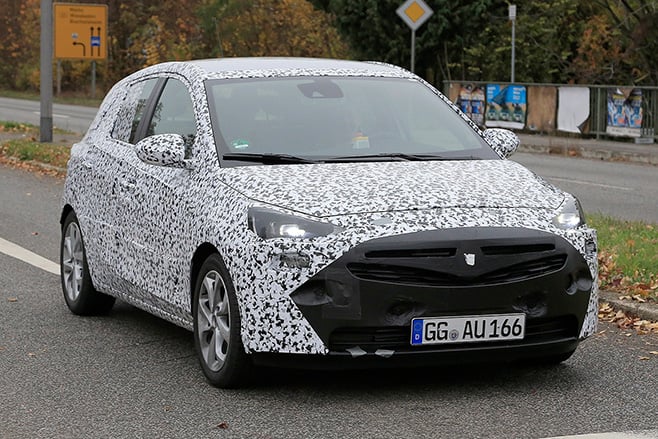 2018 Opel Corsa spy shot