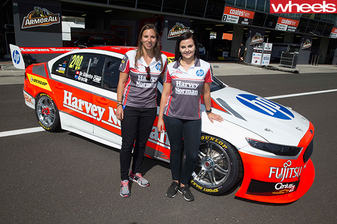 Simona -de -Silvestro -with -Harvey -Norman -car