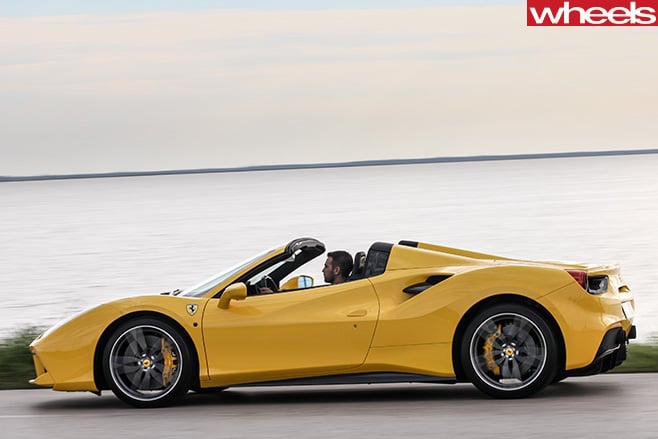 Ferrari 488 Spider Driving Side