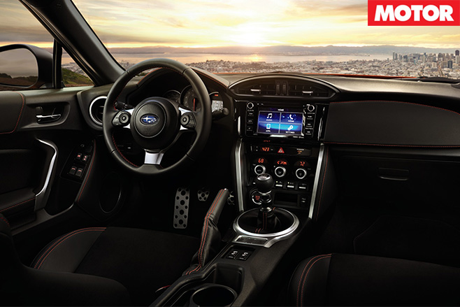 Facelifted Subaru BRZ interior