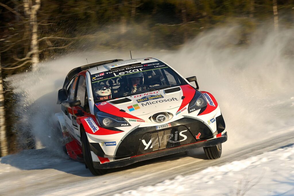 Jari Matti Latvala in Toyota Yaris at WRC