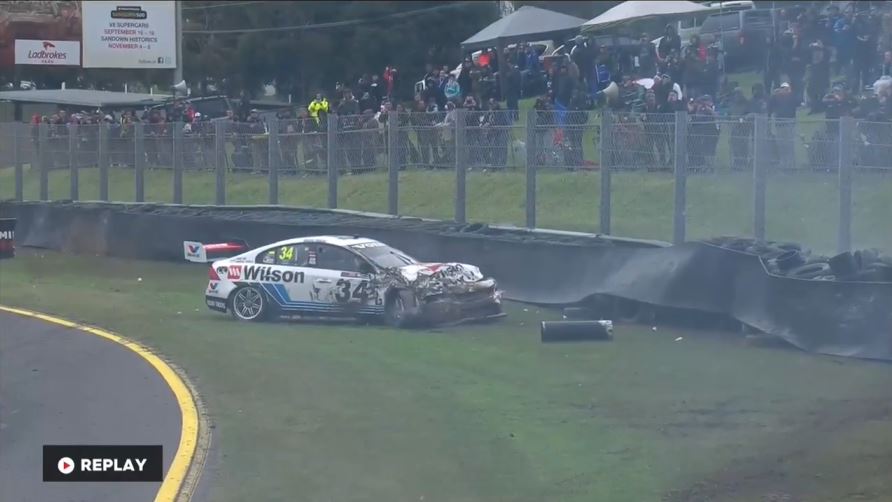 2016 Sandown 500 Volvo Crash