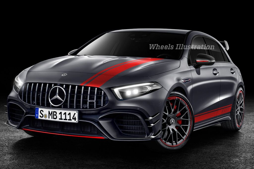 Mercedes A45 render front