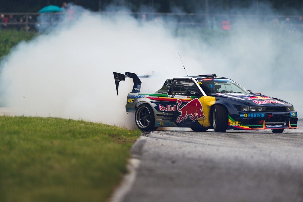 Nissan S13 drift car sideways