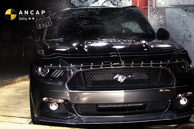 2017 Ford Mustang ANCAP crash test