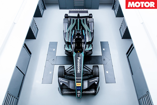 Jaguar i-type top view front