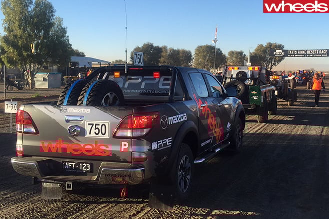 Wheels -Mazda -BT-50-at -starting -line