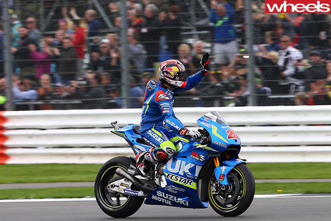 Moto GP-Race -Vinales -on -Suzuki