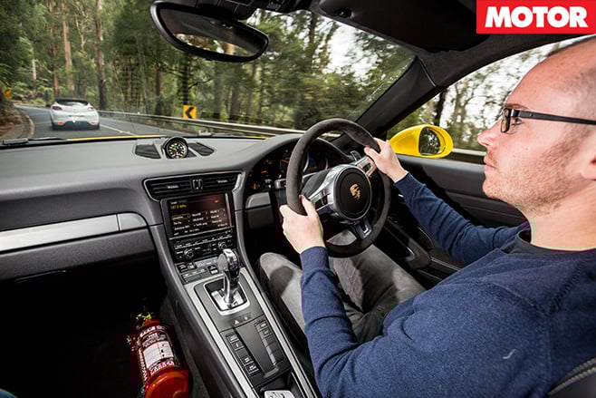 Dylan Campbell driving