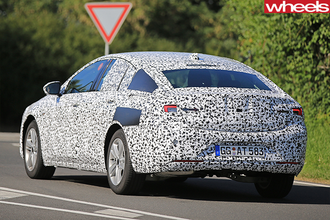 2017 Opel Insignia Spy Pics Rear