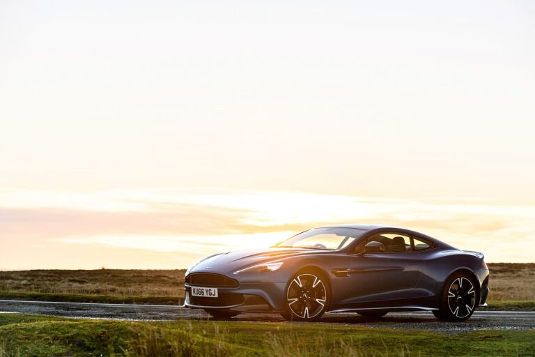 Aston Martin Vanquish S 2017 front side Sunset