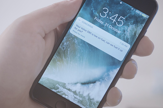 Volvo S90 mobile app