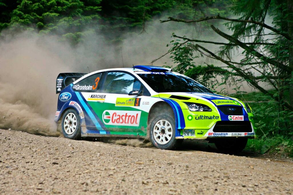 Marcus Gronholm Ford Focus WRC ridealong