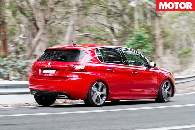 Peugeot 308 GT rear driving