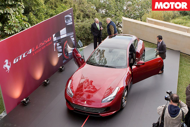 Ferrari GTC4lusso top view